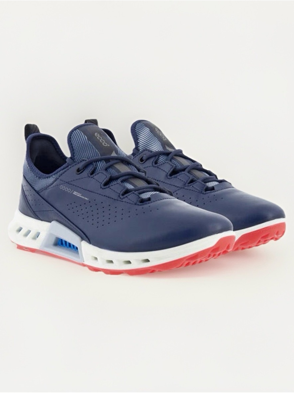Womens ECCO Golf Biom C4 Marine Blue Leather Golf Shoes Gore-Tex US 9-9.5 EU 40